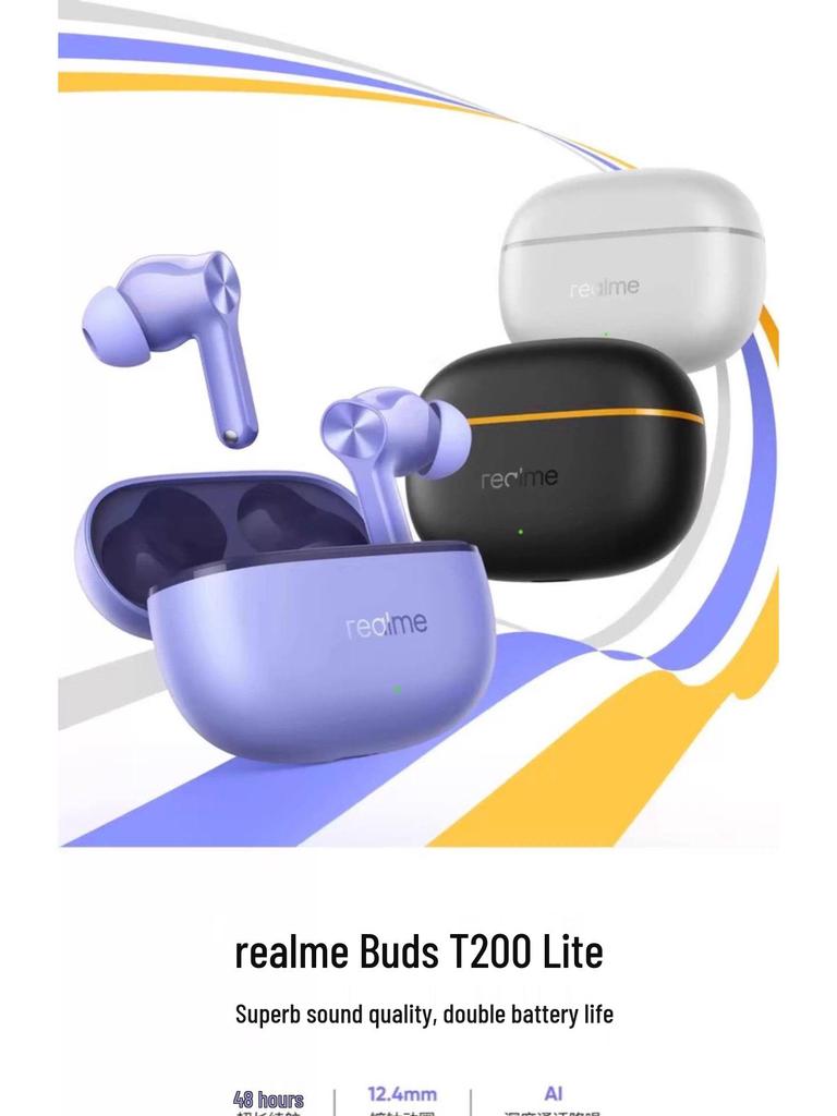 realme BudsT200lite Wireless Bluetooth In-Ear Headphones with Long Battery Life