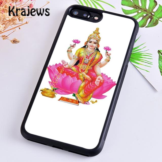 Krajews Lakshmi Hindu Goddess Phone Case Cover For iPhone 17 Air 16 15 14 Plus 11 12 13 Pro Max Coque Shell Fundas