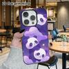 Phone Case: 2D Flat Design Suitable for iPhone 18 17 16 15 14 13 Pro Film Protective Case, Couple Style, Stacked Panda, Christmas and Halloween Gifts