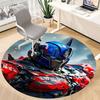 1pc Transformers Optimus Prime Office Round Area Rug, Indoor Mat Suitable For Office, Under Office Chairs Bedroom Living Room Home Decor, Room Deco