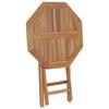 VidaXL Folding Garden Table 60x60x75 Cm Solid Teak Wood