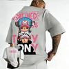ONE PICE Unisex Summer Cotton Tshirt 2026 New Chopper Anime Collaboration Harajuku Oversized Loose Casual Y2K Parentchild Top