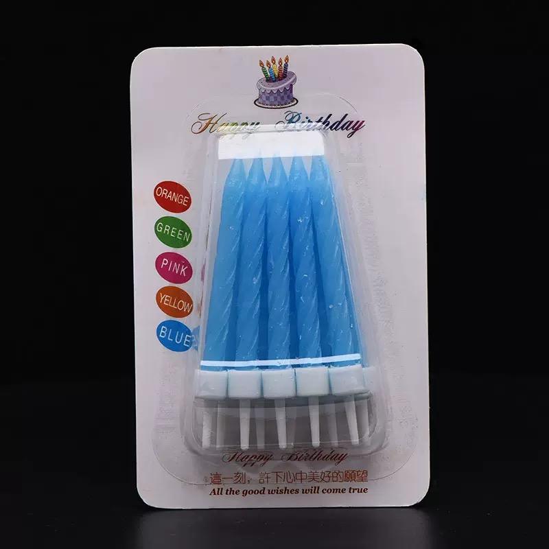 Exquisite 8cm Thread Candle Romantic Birthday Party Decor Golden Silver Color Creative Paraffin Wax Candles