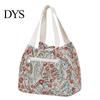 Fruit Container Lunch Bag Waterproof Stylish Floral Tote Portable Box Carrier for Women Commuting Picnic Camping Reusable