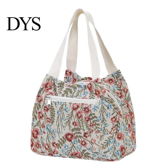 Fruit Container Lunch Bag Waterproof Stylish Floral Tote Portable Box Carrier for Women Commuting Picnic Camping Reusable