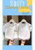 Girls' Summer Loose-Fit White Cotton Half-Sleeve T-Shirt