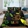 Gaming Bedding Set Game Bed Cover 135 For Adults Kids Soft Microfiber Modern Gamepad Duvet Cover Decorative With Pillowcase