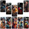 Macaw Pirate Phone Case For Redmi Note 13 12 Pro Plus 14 15 Pro 5G 11 11T 11E 11S 10 Pro 10S 9 9S Cover Cell Clear TPU Capa Case