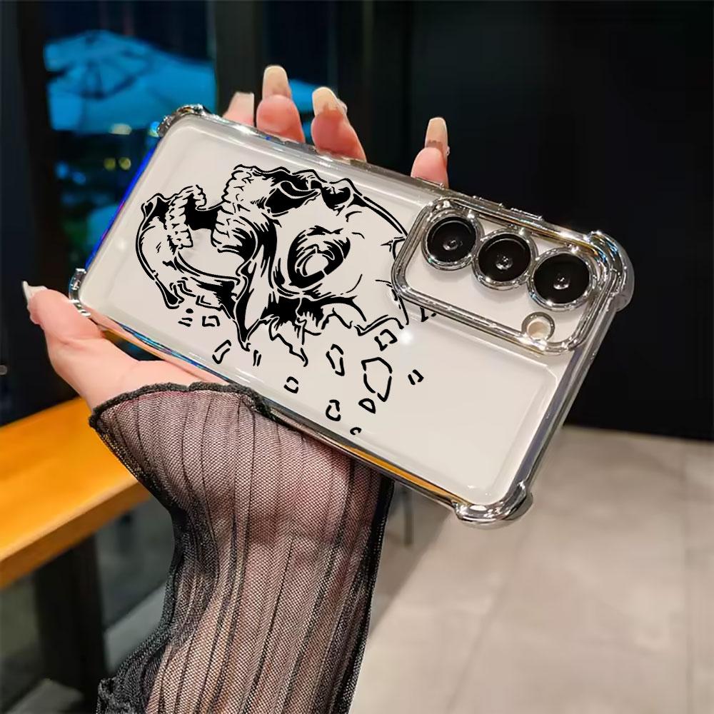Horror Black Skull Skeleton Coque For Galaxy S26 Ultra Phone Case For Samsung S26 S25 S24 S23 S21 Ultra S20 FE S25 Plus 5G Cover