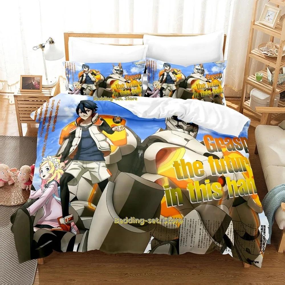 BBKBRNK Bedding Set Single Twin Full Queen King Size Bed Set Adult Kid Bedroom Duvetcover Sets 3D Print Anime Bed Sheet Set