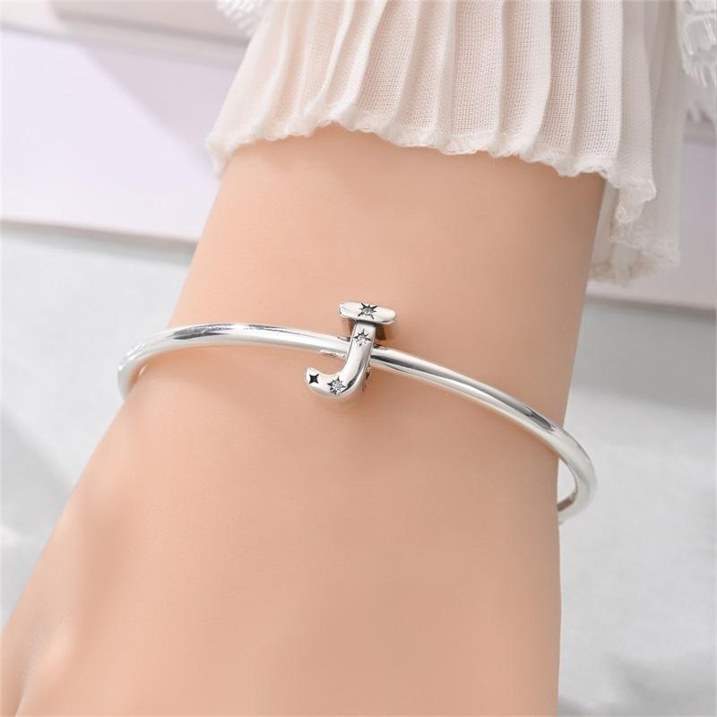 Copper Star Sun Letter J Beads Versatile Jewellery Fit Original Bracelet Necklace For Women Diy Gift