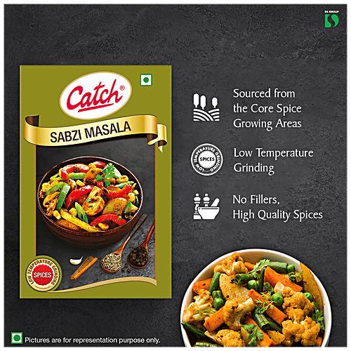 Catch Sabji Masala 100g Pack of 4 | Authentic Indian Vegetable Spice Mix for Rich Flavorful Cooking and Aromatic Home-Cooked Meals