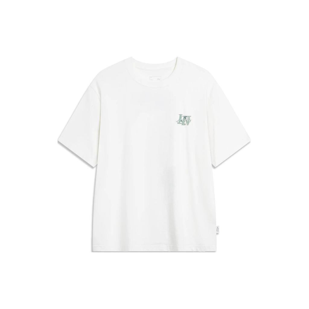 Li Ning Sports Life Collection T Shirt Men's Ivory AHSU319-1