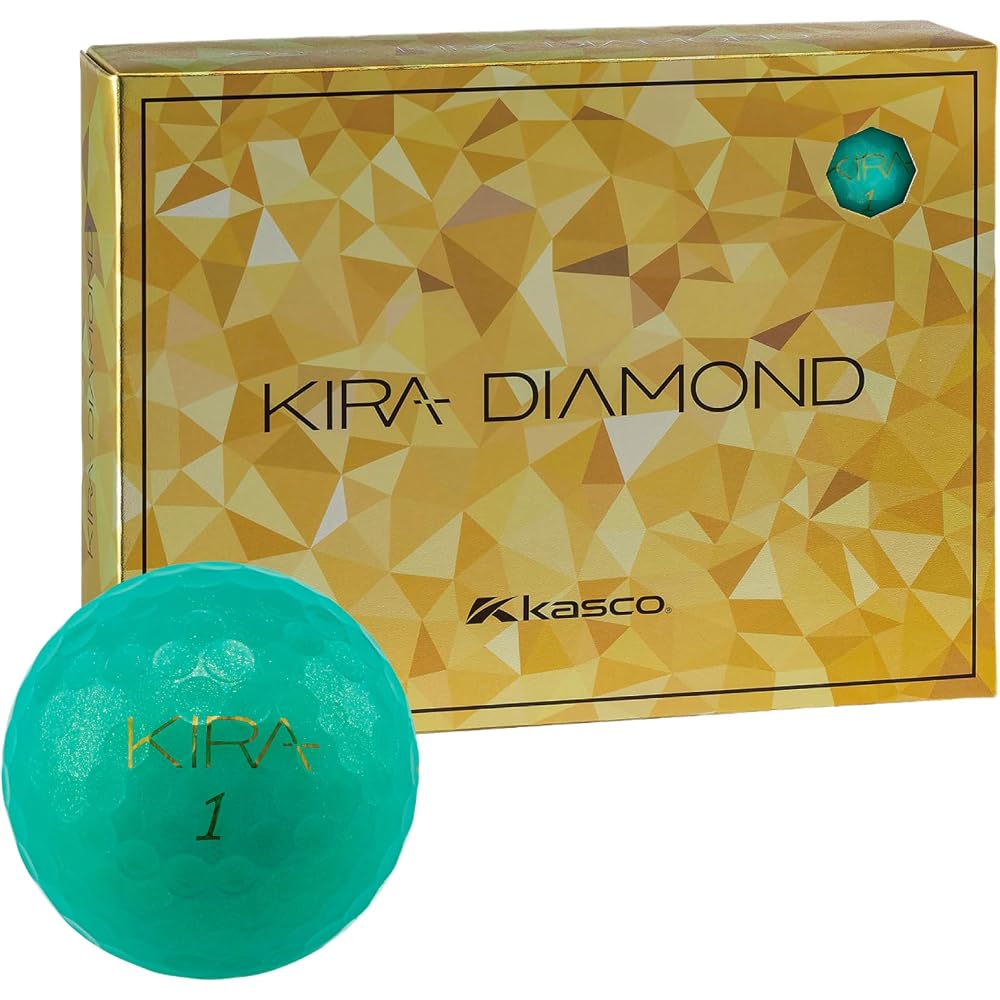 Kasco KIRA DIAMOND2 Turquoise Golf Balls 12 Pack