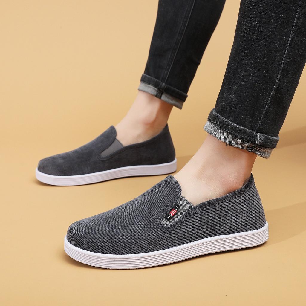 Cloth Shoes Soft-soled Shoes Spring and Summer New Men's Breathable and Comfortable Fashion Versatile Soft-soled Soft-faced Cloth Shoes
