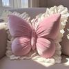 Cute Princess Butterfly Office Pillow Living Room Bow Bedroom Car Sofa Cushion Home New Pillow Room Home Garden Decor