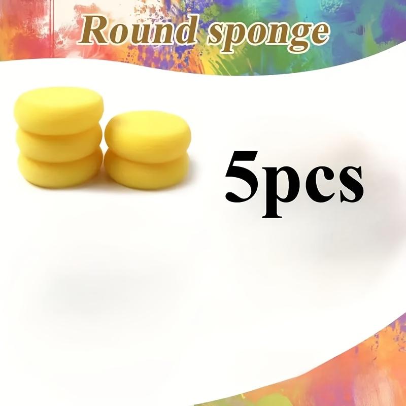 5/10Pcs/Pack Round Shape Ceramic Sponge Throwing Water Absorbing Foam Pottery Sculpture Clay Foam Cleaning Clays Painting Tools