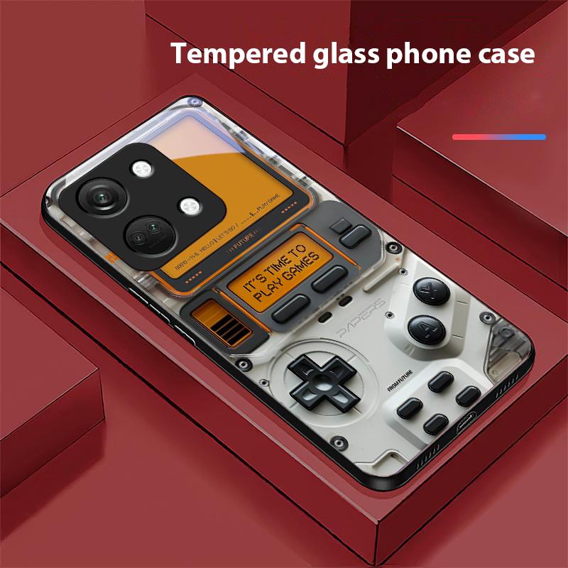 Konsola do gier Dla OnePlus Nord 3 5 6T 7 Pro 8 12 10T Reno8 Lite 5G 10R Nord N30 Twarda powłoka Szkło hartowane Etui na telefon Czarne