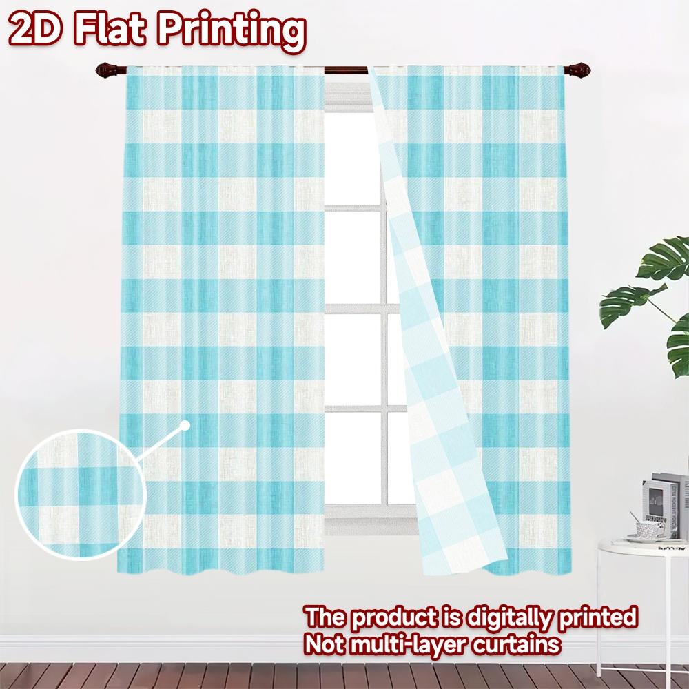 2D flat Photography Backdrop Background Banner Blue White Checkered Tiles 100% Polyester Festive Backdrops Use for Home