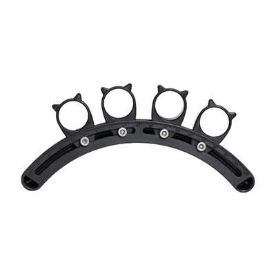 Guitar Finger Development Tool Featuring Fixed Black Base Resin Texture for Crosses Hole Exercises Portable Convenience