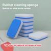 Table Tennis Paddle Cleaner 3Pcs Sponge&Rubber Eraser Set for Gentle Dust&Smudge Removal Extend Racket Life Essential Care Kit