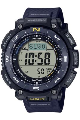 Hodinky Casio Protrek Climber Line Rádioové Solární Biomasa Plast Námořnická Modrá PRW-3400Y-2JF Pánské