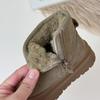 Children's Baotou Snow Boots Frosted Leather Large Cotton Boots Fleece Thickened Boys and Girls Cotton Boots
