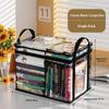 Extra Dicke Wasserdichte Transparente Aufbewahrungsboxen für Bücher Transparente PVC Schreibtisch-Organizer für Studenten für Schreibwaren Akten 1 Stück