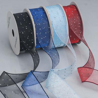 Hot Drilling Hair Decoration Yarn Handmade DlY Bow Ribbon Gift Bag Decoration Material Baking Cake Flower Ribbon Bow DIY Flower Handmade