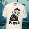 Cyberpunk Skull Mohawk Graphic T-Shirt: Punk Rocker Cosplay Tee
