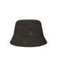 Bajal Va Studded Vegan Leather Bucket Hat Khaki Brown