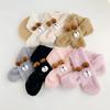 Girls Neck Scarf InsStyle Baby Cartoon Scarf Furry Plush Neck Warmer for Outdoor