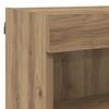 Wall Mounted TV Unit with LED Lighting 5 pcs Artisan Oak Wood Material