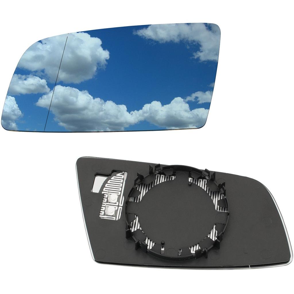 BMW 5 E60 / E61 03-10 Heated Mirror Glass Blue Left