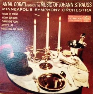 

LP Record ANTAL DORATI MINNEAPOLIS SYMPHONY Music Of Johann STRAUSS MG50131 MERCURY 1958 US Classical Used