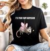 Fairy Godpossum Meme T-Shirt - Funny Opossum Whimsical Fantasy Unisex Gift Tee