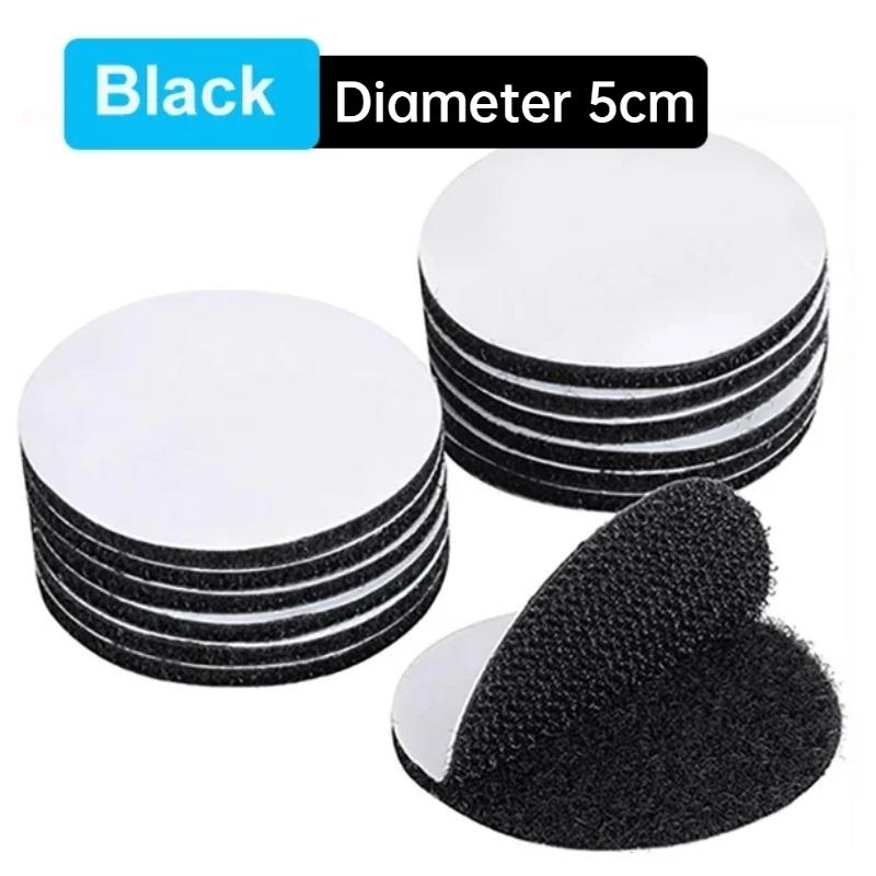 5/10Pais Self Adhesive Hook and Loop Dots Fastener Tape Nylon Sticker Pads Wall Mounting Tape Round Coins DIY Hook Loop Adhesivo