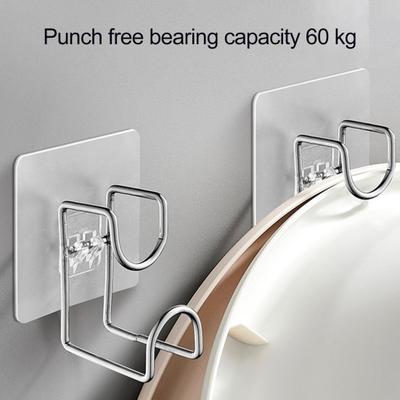 Yousheng 3/6/12 Stück Aufbewahrungshaken Beckenaufhänger Hohe Tragkraft Einfach zu installieren Abnehmbar Wasserdicht Badezimmer Duschhaken