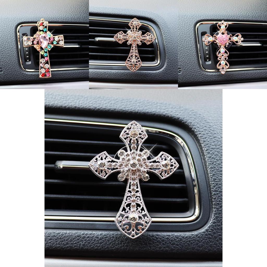 Cross-border E-commerce Exclusive Car Air Conditioner Vent Perfume Aromatherapy Clip For Car Vent Decoration Diamond Alloy Material