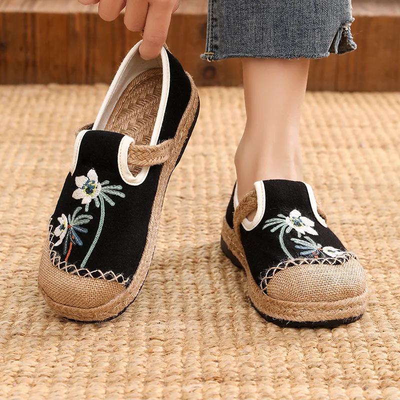 Damskor Vår Höst Nya Bekväma Lågskurna Casual Flats Halkfria Mjuka Sula Slitstarka Slip-on Loafers