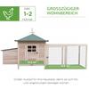 Chicken Coop Small Animal Pet Cage W/ Nesting Box Outdoor Run Backyard Wooden