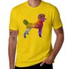 Poodle 01 In Watercolor T-Shirt Oversizeds Summer Clothes Tees Boys Whites Men's T-shirts