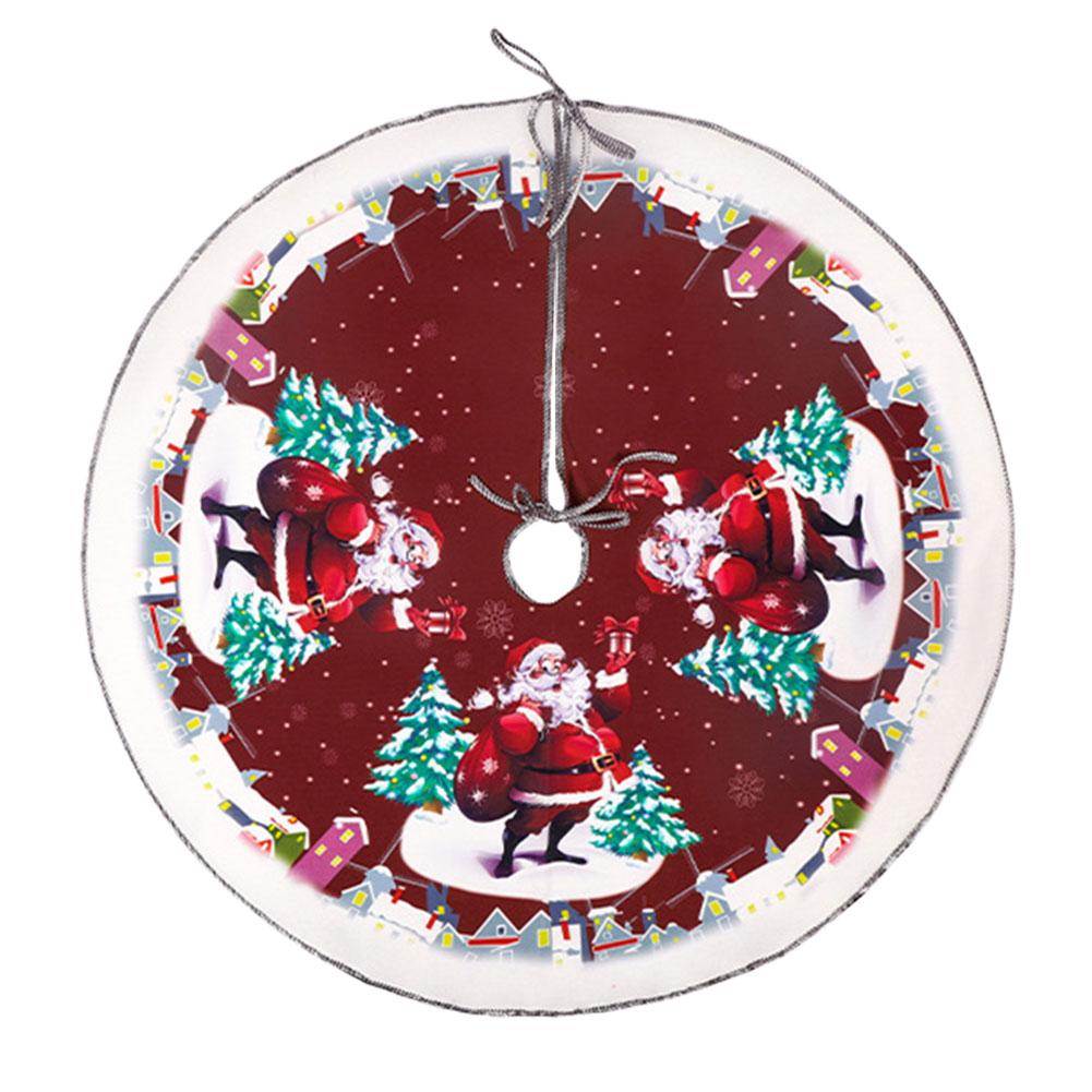 

60 см юбка для рождественской елки снеговик олень снежинка красные рождественские елочные украшения юбка для рождественской елки коврик праздничные украшения для рождественской елки