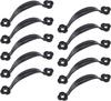2.6-Inch (6.6cm) Cabinet Hardware Handle Pull, Zinc Alloy Sliding Door Handles for Gates Cabinet Drawer Door, Black, Pack of 10