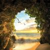Modern Photo Wallpaper Cave Seaside Scenery Mural Wall Paper Restaurant Cafe Dining Room Backdrop Wall Mural Decor