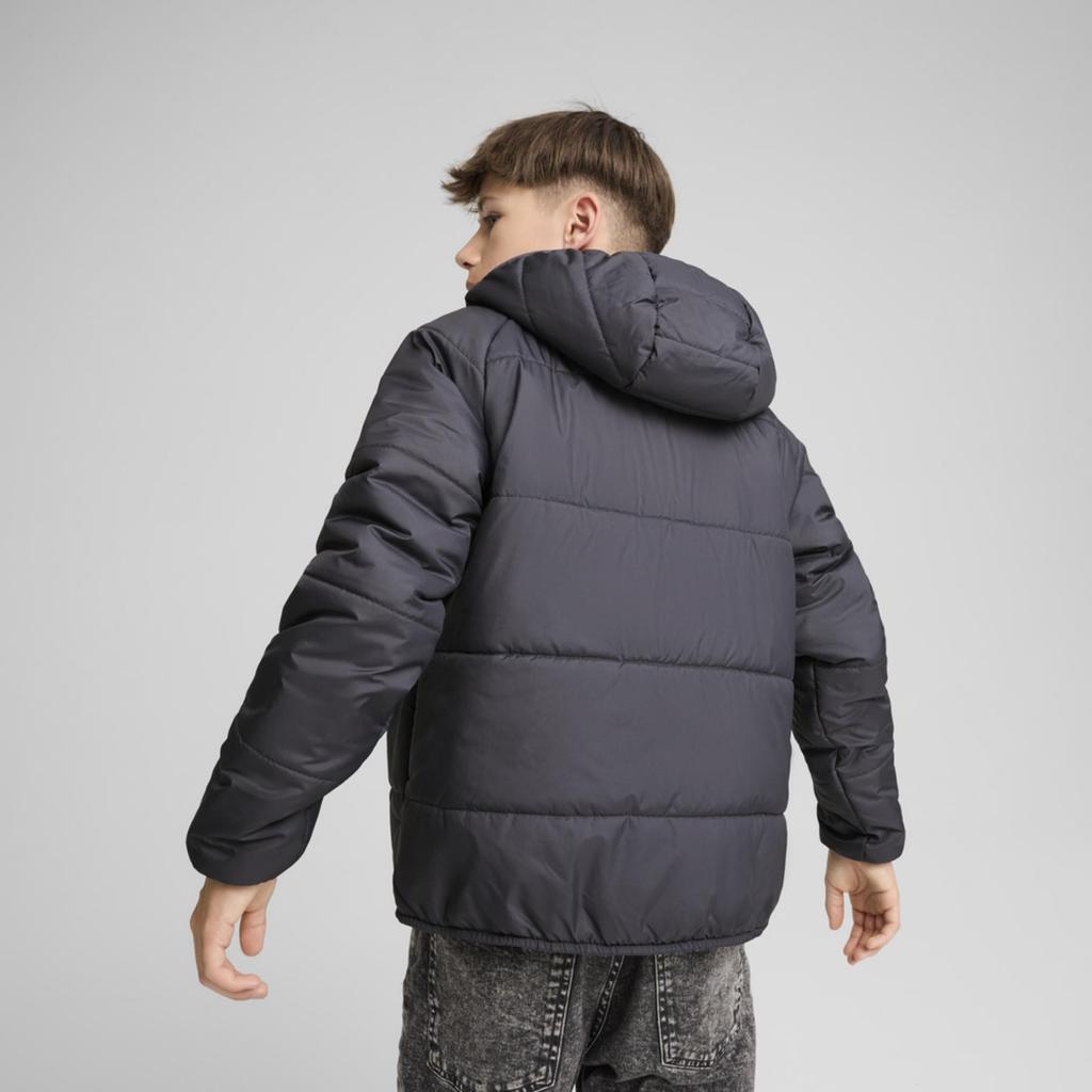 Boys' Hooded Jacket Puma Reversible Puffer Gray 68283369 R 140