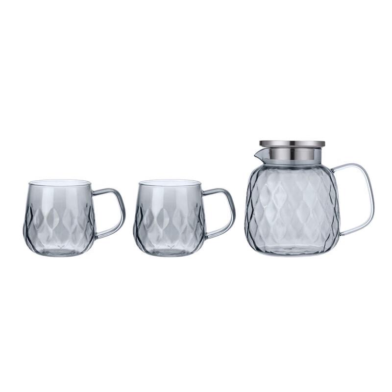 

Deshrang Dragon Scale Glass Kettle & 2-Cup Set