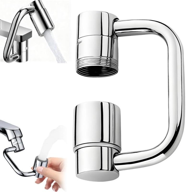 1080 Degree Swivel Stainless Steel Kitchen Faucet Extender Universal Dual Mode Bathroom Sink Accessories with Adapter