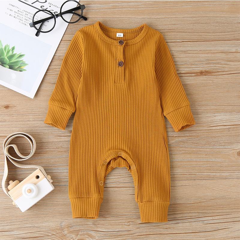 Fall Jumpsuit Newborn Baby Cotton Boys Girls Jumpsuit Tracksuit Overalls Long Sleeve Baby Newborn Clothes