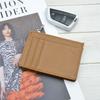Men's Women Genuine Leather Bifold Wallet Multi Card Slots Accordion Zipper Coin Pocket Anti-theft Short Purse